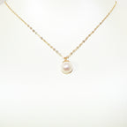 Freshwater Pearl Pendant Necklace | 10k Solid Gold