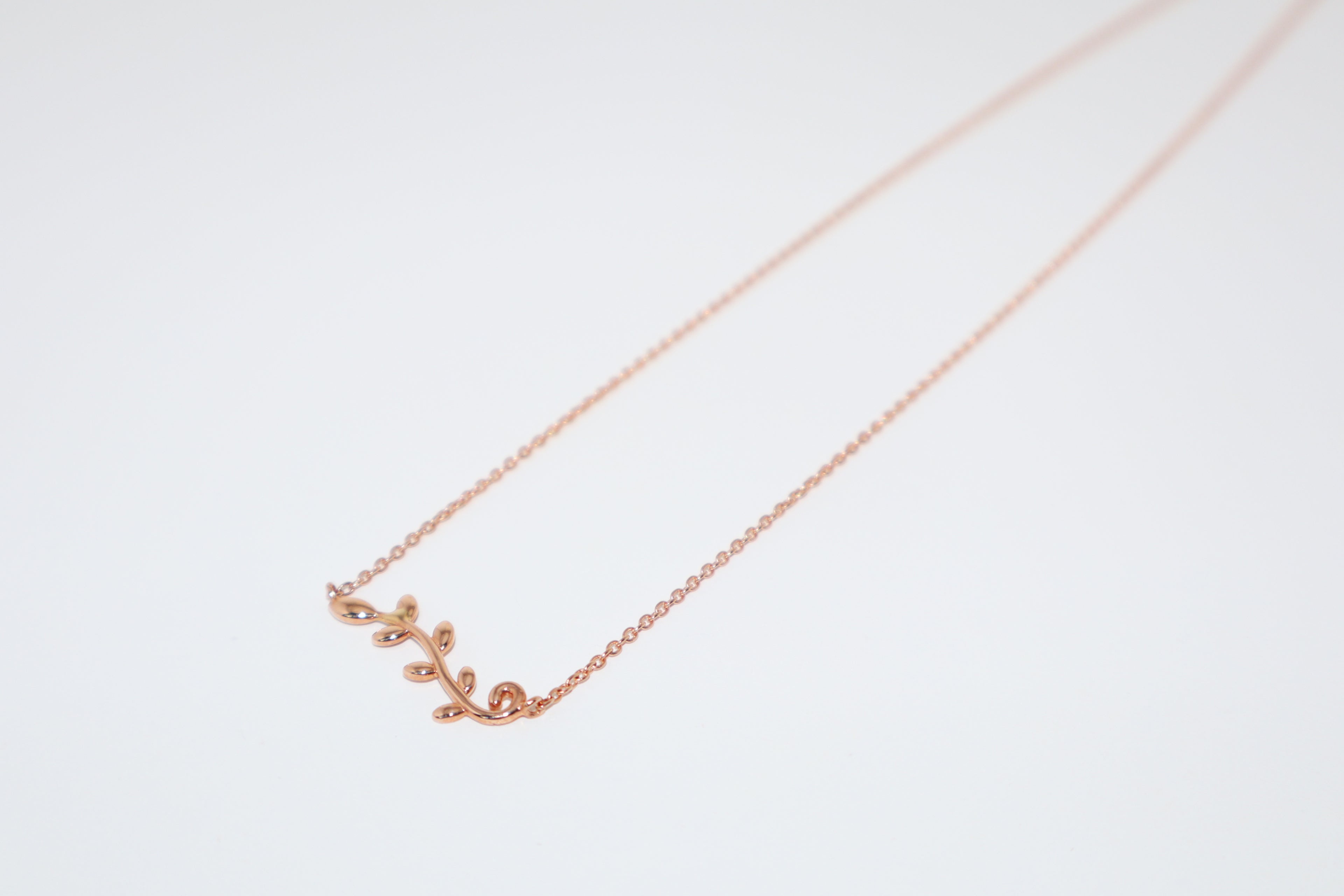 Vine Pendant | 14k Solid Rose Gold