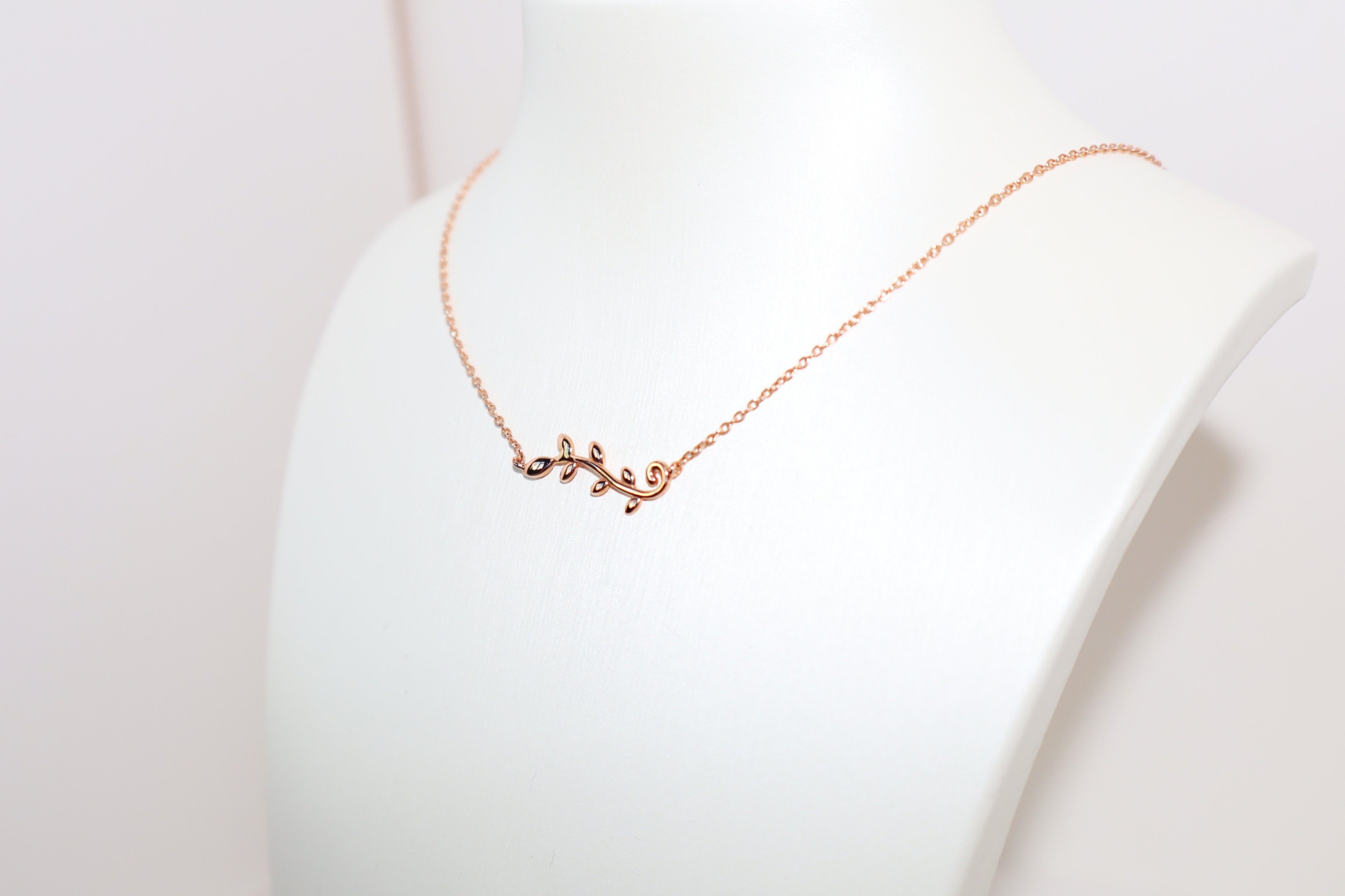 Vine Pendant | 14k Solid Rose Gold