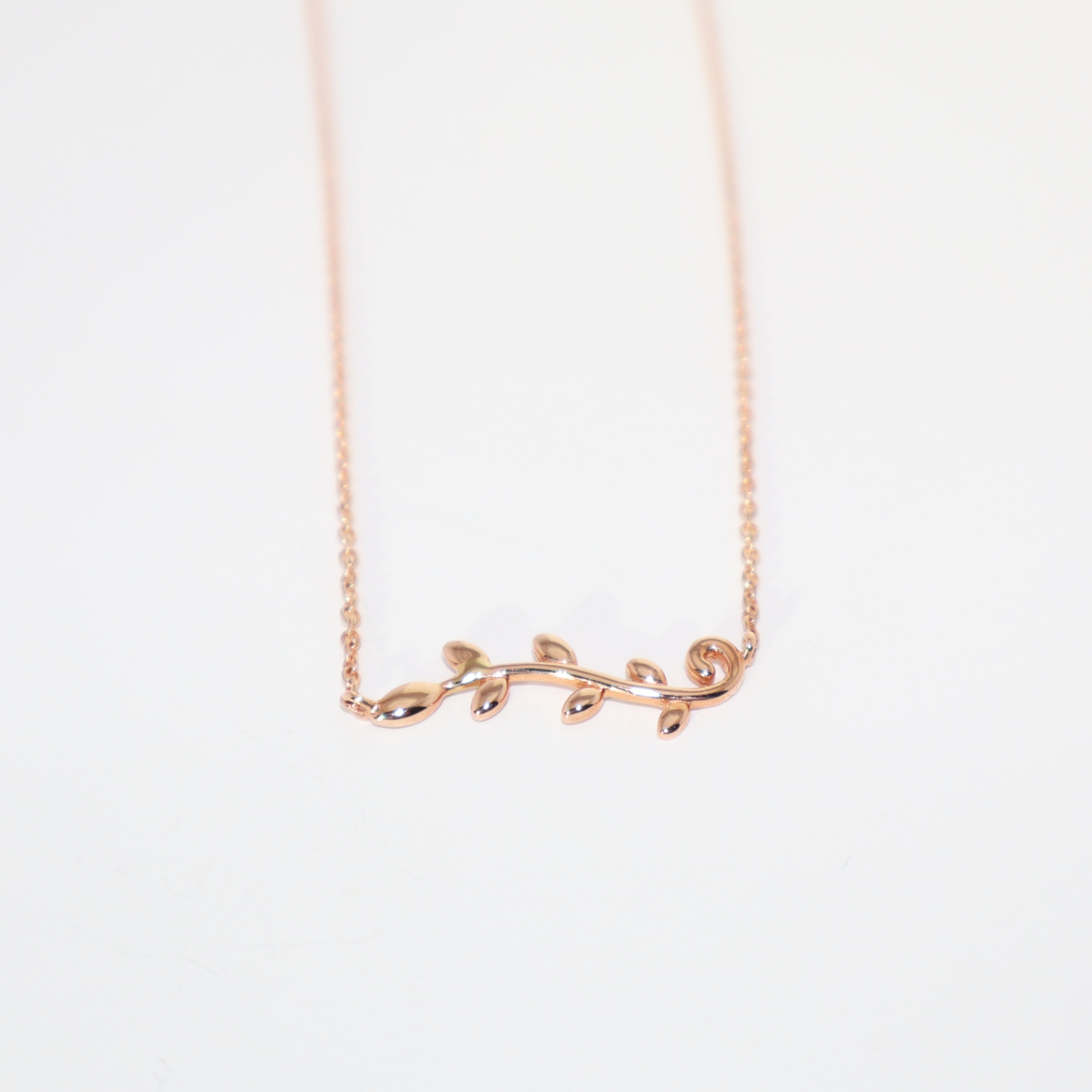 Vine Pendant | 14k Solid Rose Gold