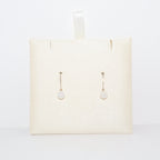 Freshwater Pearl Dangling Earrings | 10k Solid Gold
