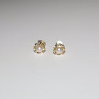 Freshwater Pearl Stud Earrings | 10k Solid Gold