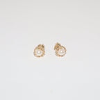 Freshwater Pearl Stud Earrings | 10k Solid Gold