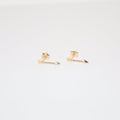 Dainty Arrows Stud Earrings | 10k Solid Gold