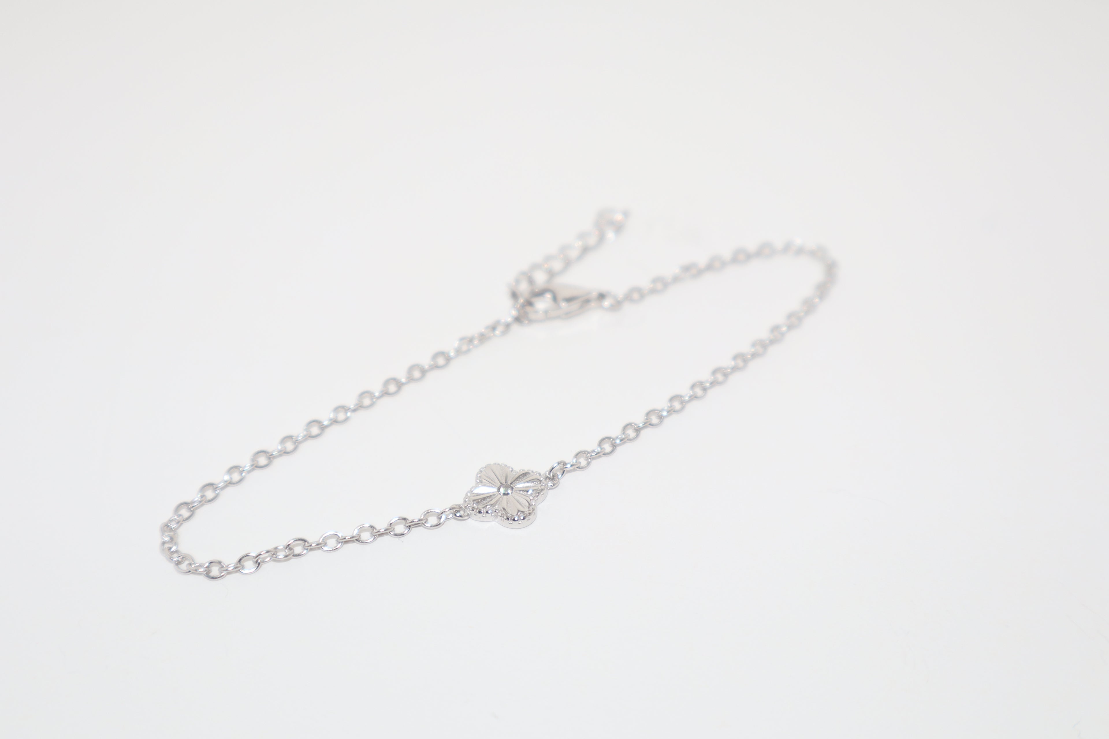 Clover Motif Bracelet | Sterling Silver