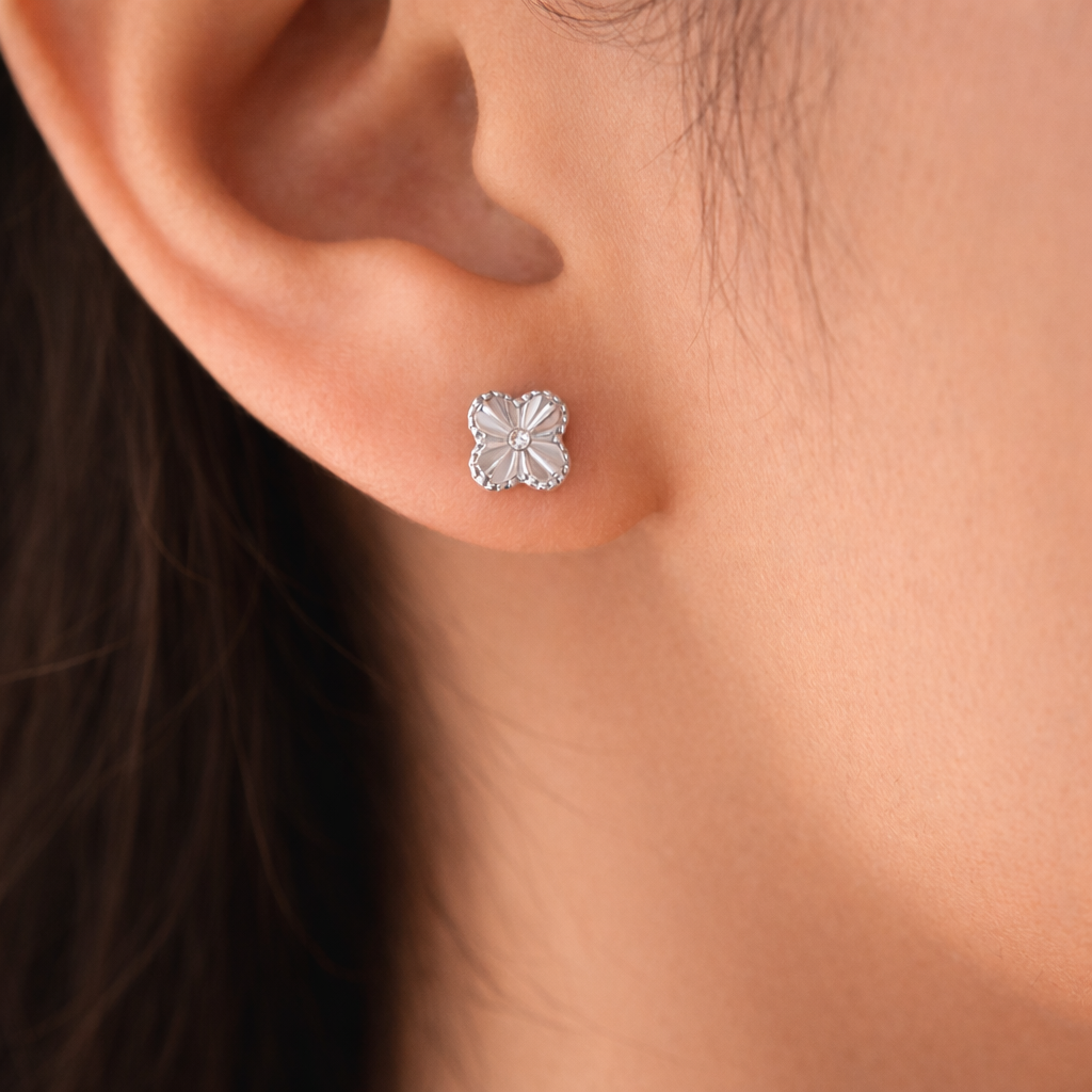 Clover Stud Earrings | Sterling Silver